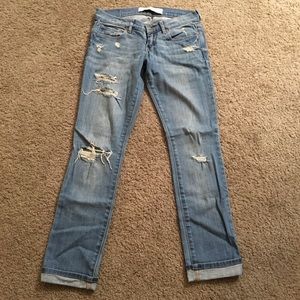 Distressed Abercrombie and Fitch jeans